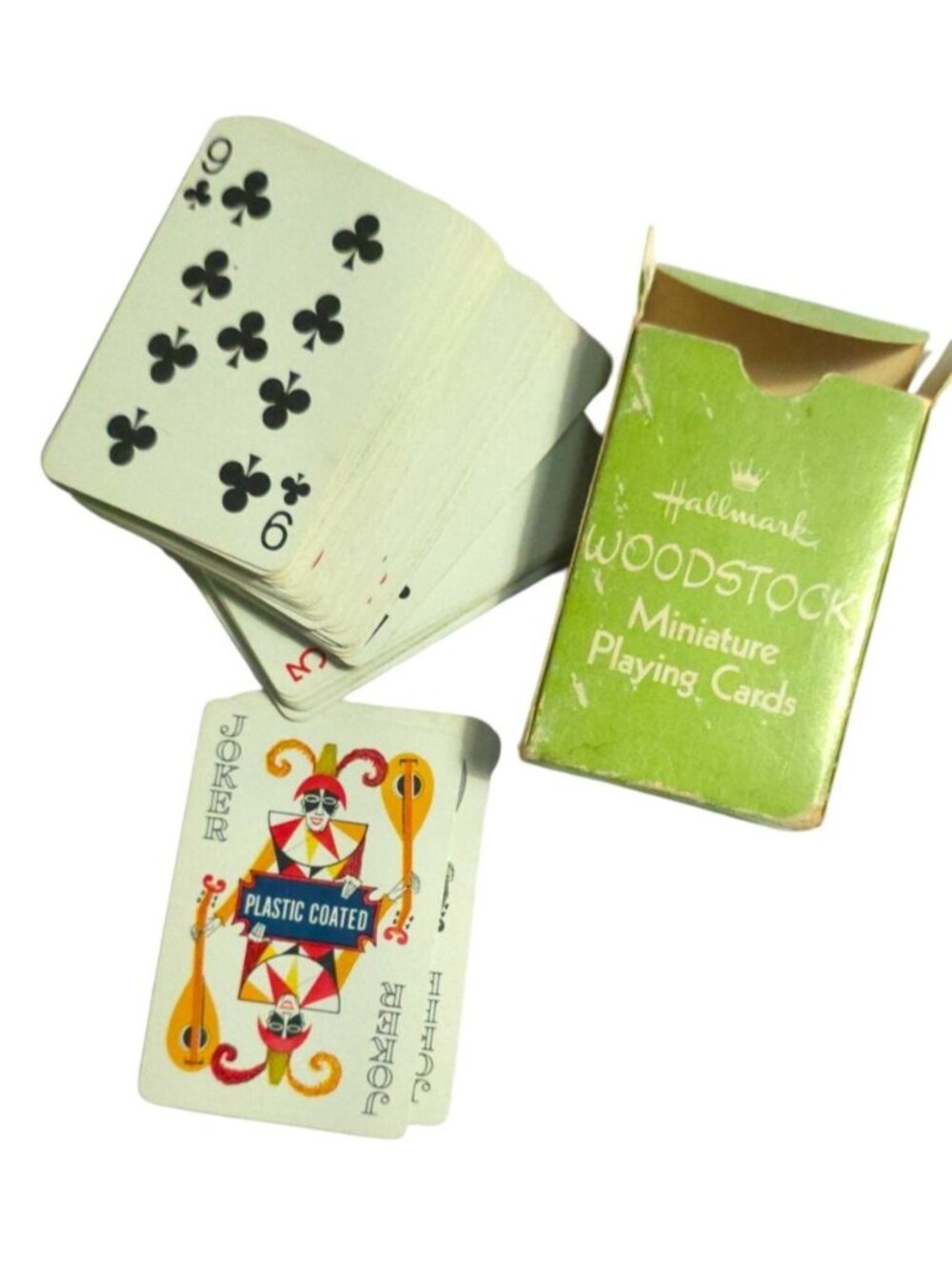1965 Antique Hallmark Woodstock Miniature Playing Cards Peanuts Woodstock